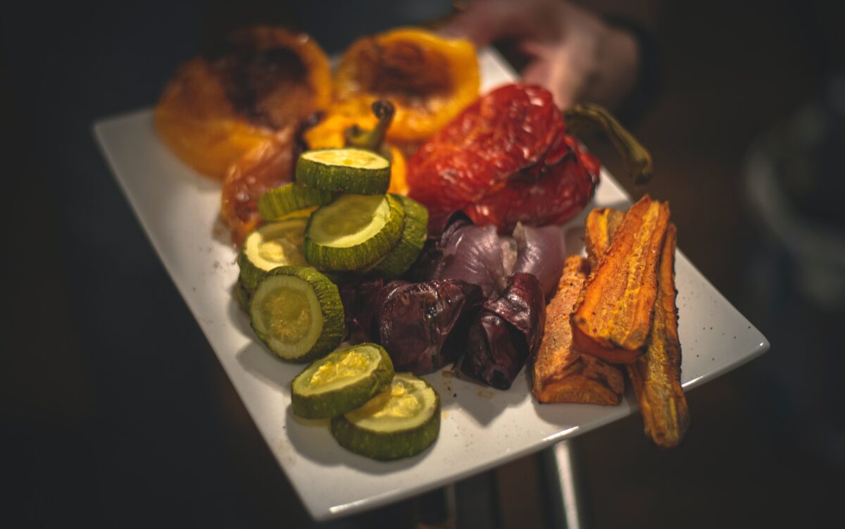 roasted veggies - a quick 12v oven recipe to eat healthy