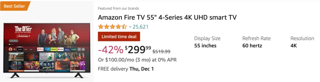 amazon fire tv 55 inch black friday deal